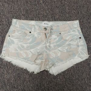 RVCA floral beach short shorts